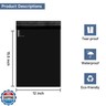 KKBESTPACK 100 Pcs 12x15.5 Poly Mailer Envelopes Shipping Bags Self Adhesive Waterproof Bags (Black), 12 x 15.5