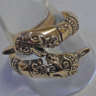 toller Oseberg Ring aus Bronze 52-59 variabel Wikinger Mittelalter Wikingerring