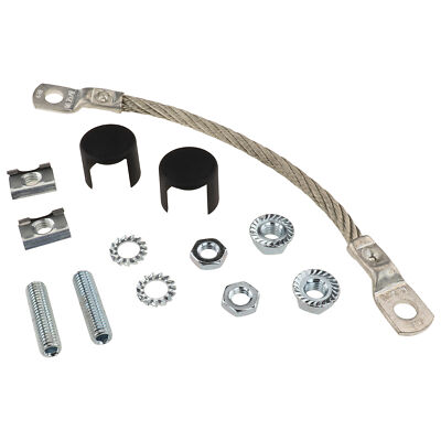 Erdungsverbinder, 200 mm, Nut 10, Typ B, Kupfer, verzinnt 