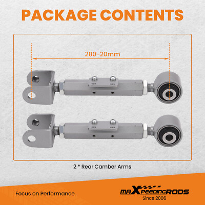 Adjustable Rear Camber Kit Camber Arms For 07-16 Honda CRV CR-V 2007-2016