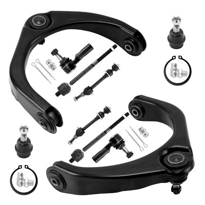 Front Upper Control Arms Tie Rods Suspension Kit for 2006-08 Dodge Ram 1500 2WD