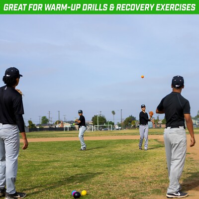 GoSports Plyometric Weighted Balls for Baseball & Softball Training - 6 Pack