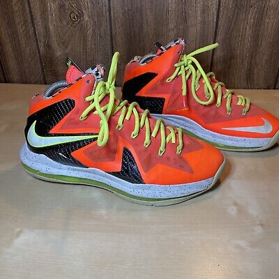 nike lebron 10 miami dolphins atomic teal total orange 541100 302 size 95 394403796671