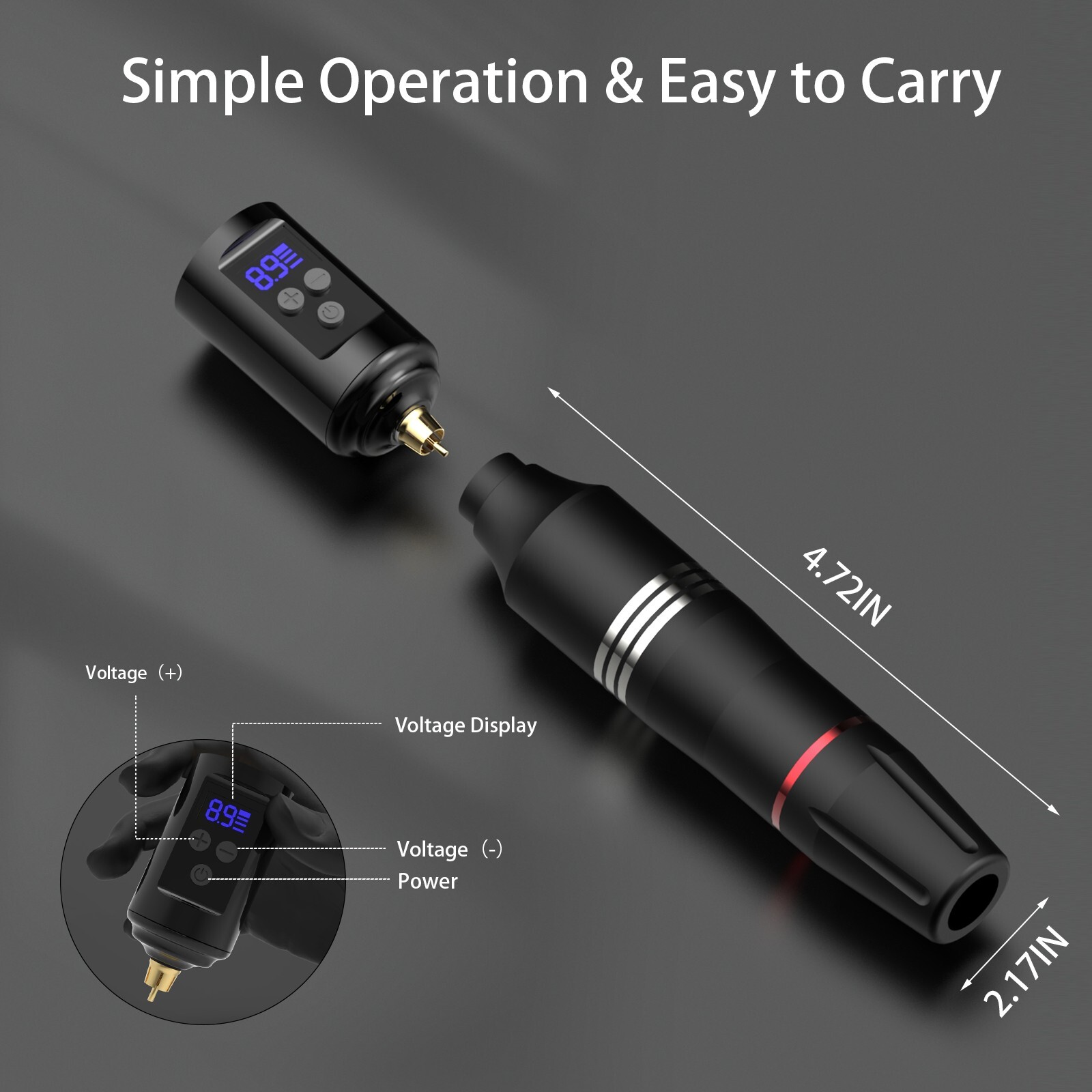 Wireless Tattoo Kit Complete for Beginners Pen Machine with