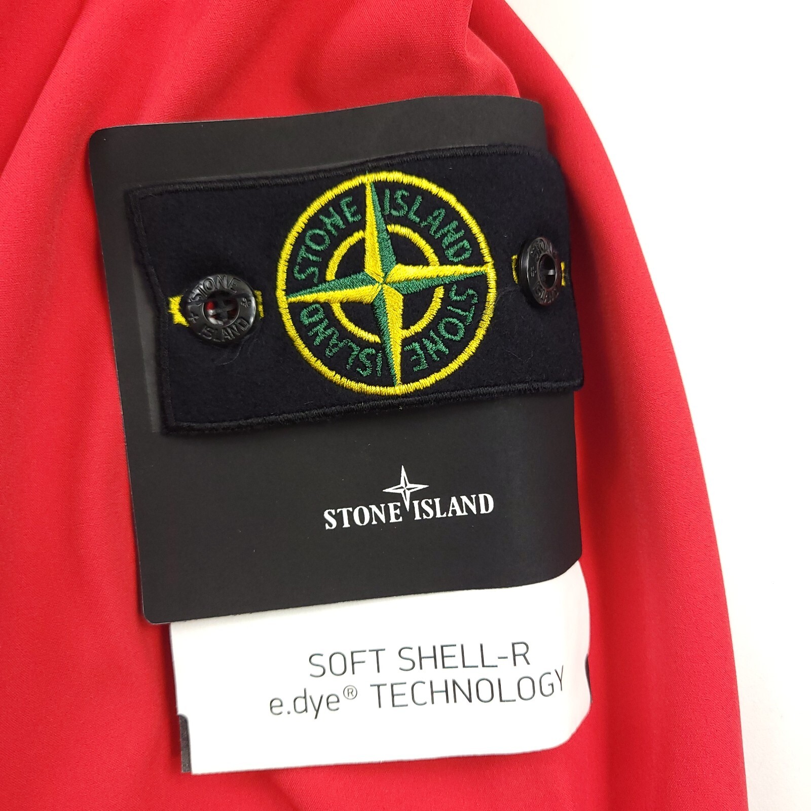 Pre-owned Stone Island $760  Light Outerwear Softshell Hooded Jacket In Red Mens Size Large