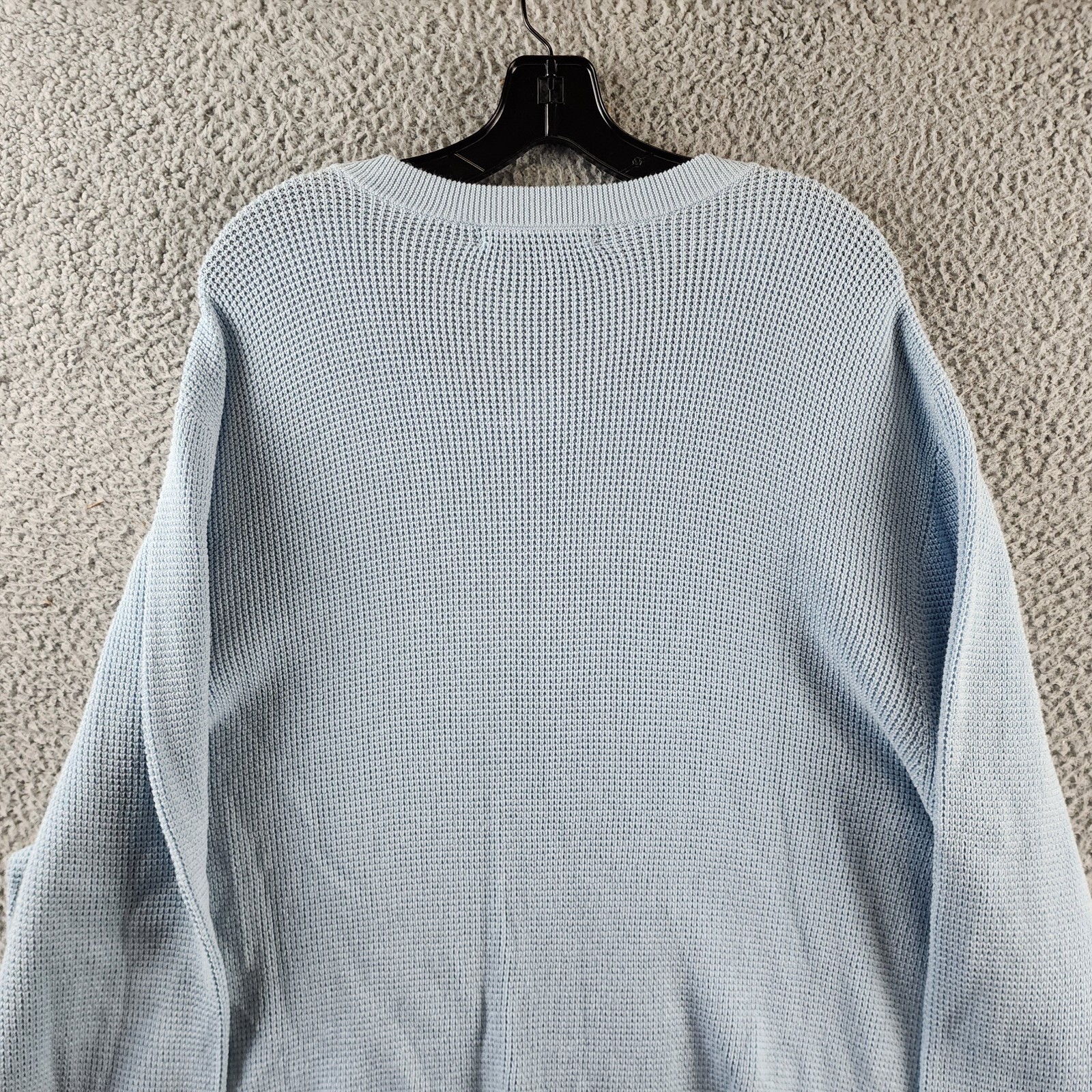 The Men's Store at Bloomingdale's Cotton Thermal Sweater Men's XXL Celestial L/S - Picture 6 of 12
