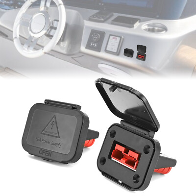50A 600V 6-16 AWG Battery Quick Connect Plug Winch Disconnect Terminal Connector