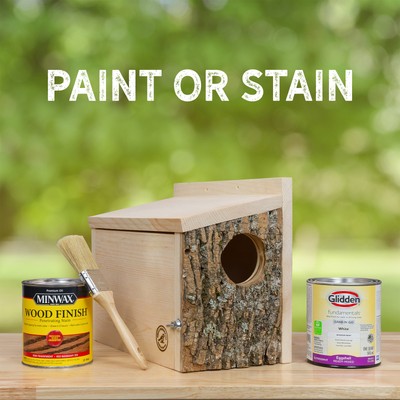 Squirrel Nesting Box, Handcrafted Wood Winter Outdoor Shelter