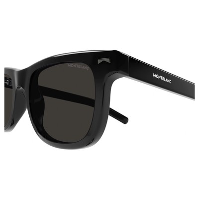 MONTBLANC MONT BLANC MB0260S-006 BLACK BLACK SMOKE SUNGLASSES