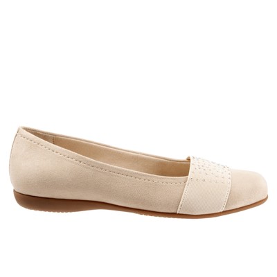 

Женские серые очень широкие кожаные балетки Trotters Samantha T1812-134, Серый, Trotters Samantha