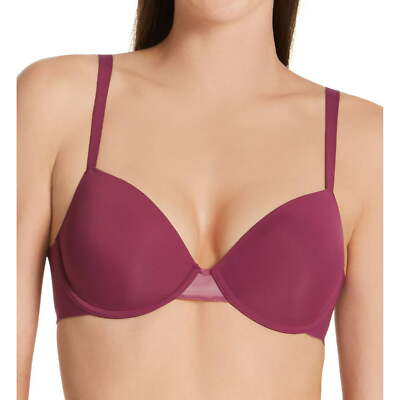 Maidenform Women Self Expressions Lightly Lined T-Shirt Bra Mulberry Purple 36DD