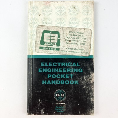 EASA Electrical Engineering Pocket Handbook USA Vtg 1997 Evans Oklahoma City