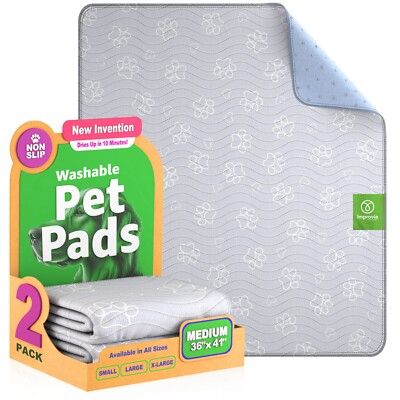 Pack of 2 Reusable Puppy Pads 36'' x 41'' - Medium