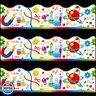 Pajean 72 Feet Science Bulletin Board Borders Science Fair Classroom Decorations Scalloped Chemistry Lab Bulletin Board Trim for Summer Back to School Home Office Scientist Wall Door Supplies(White)