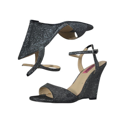 Betsey Johnson Duane Wedge Heels Women's Shoes Size 9 M Glitter Formal