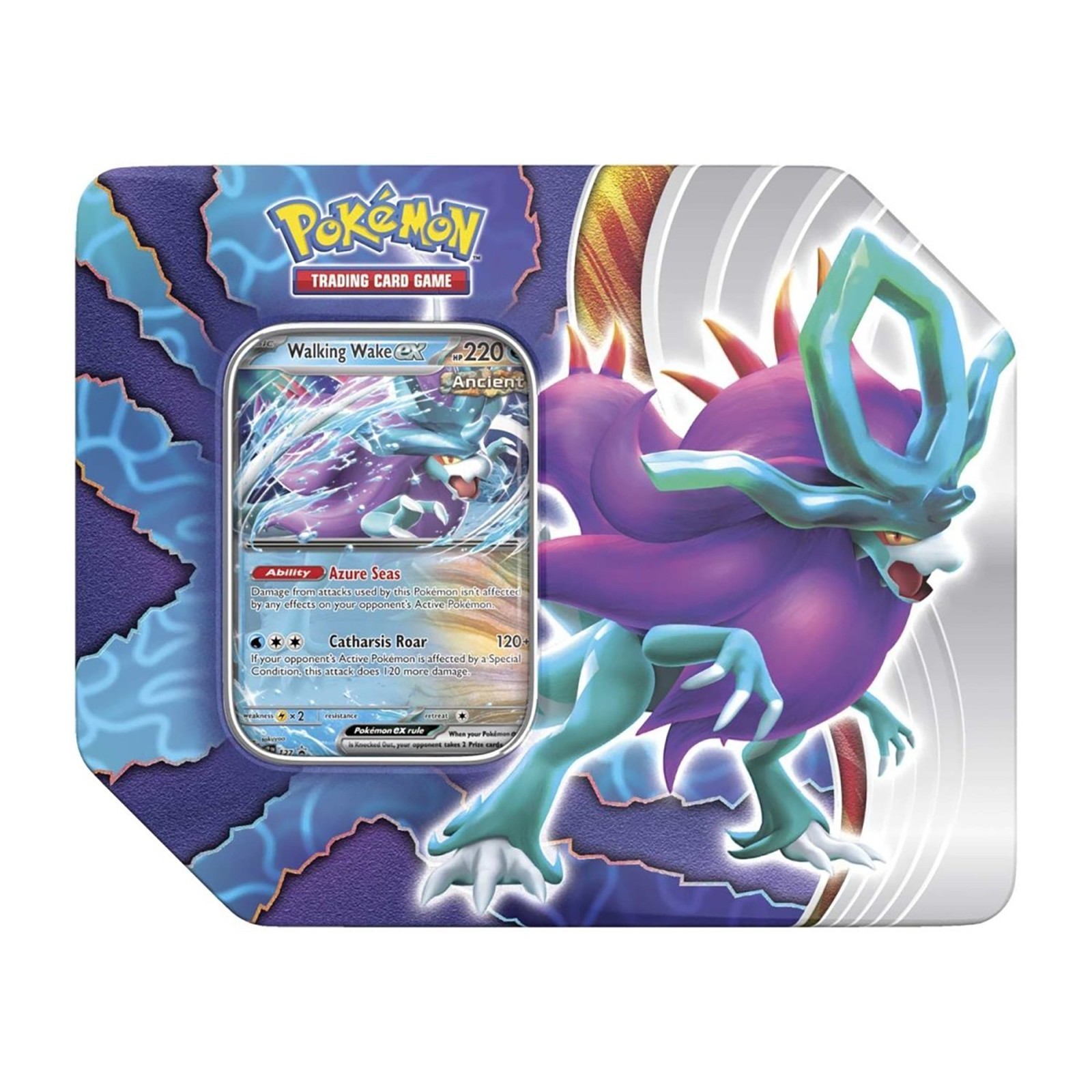 Pokemon TCG: Paradox Clash EX Tin (Walking Wake) - Factory Sealed