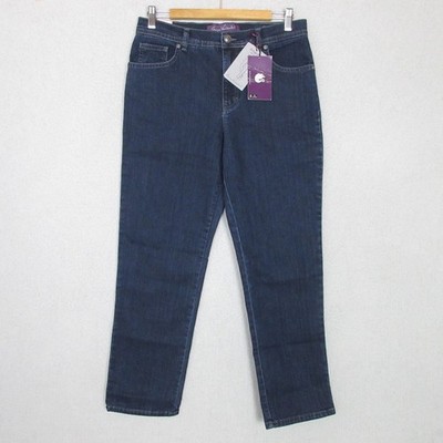 Gloria Vanderbilt Amanda Jeans Womens 10S Blue NWT Tapered High Rise Dark Wash
