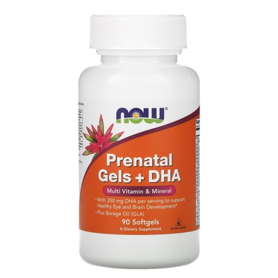 Now Foods Prenatal Gels DHA 90 Softgels GMP Quality Assisted