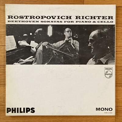 Mstislav Rostropovich, Sviatoslav Richter ~ Beethoven Sonatas Piano & Cello   LP