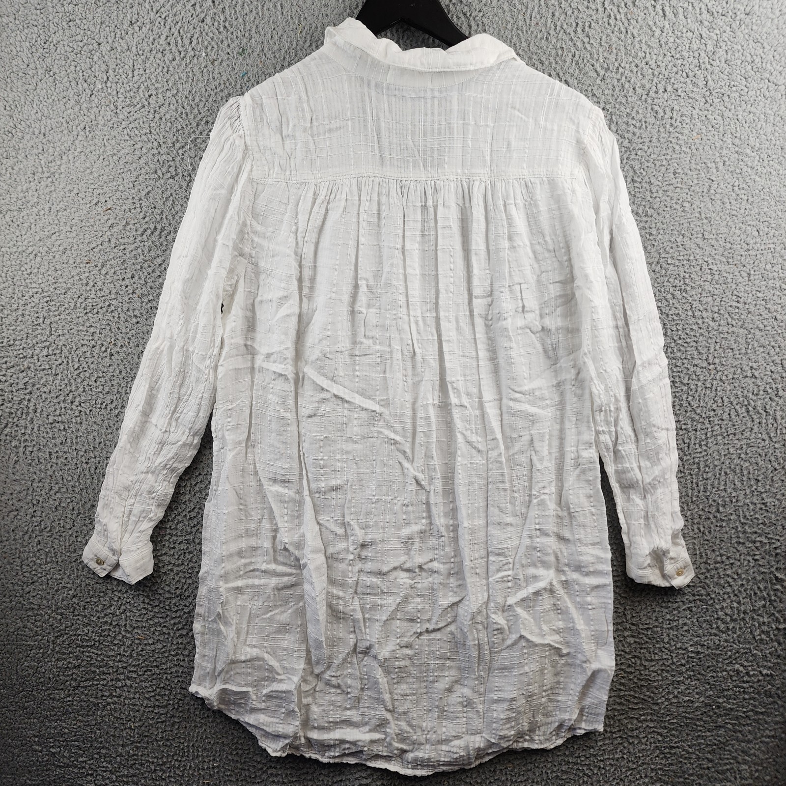 Bella Dahl Shirtdress Women's M White Collared Long Sleeve Button Front Closure - Picture 13 of 15