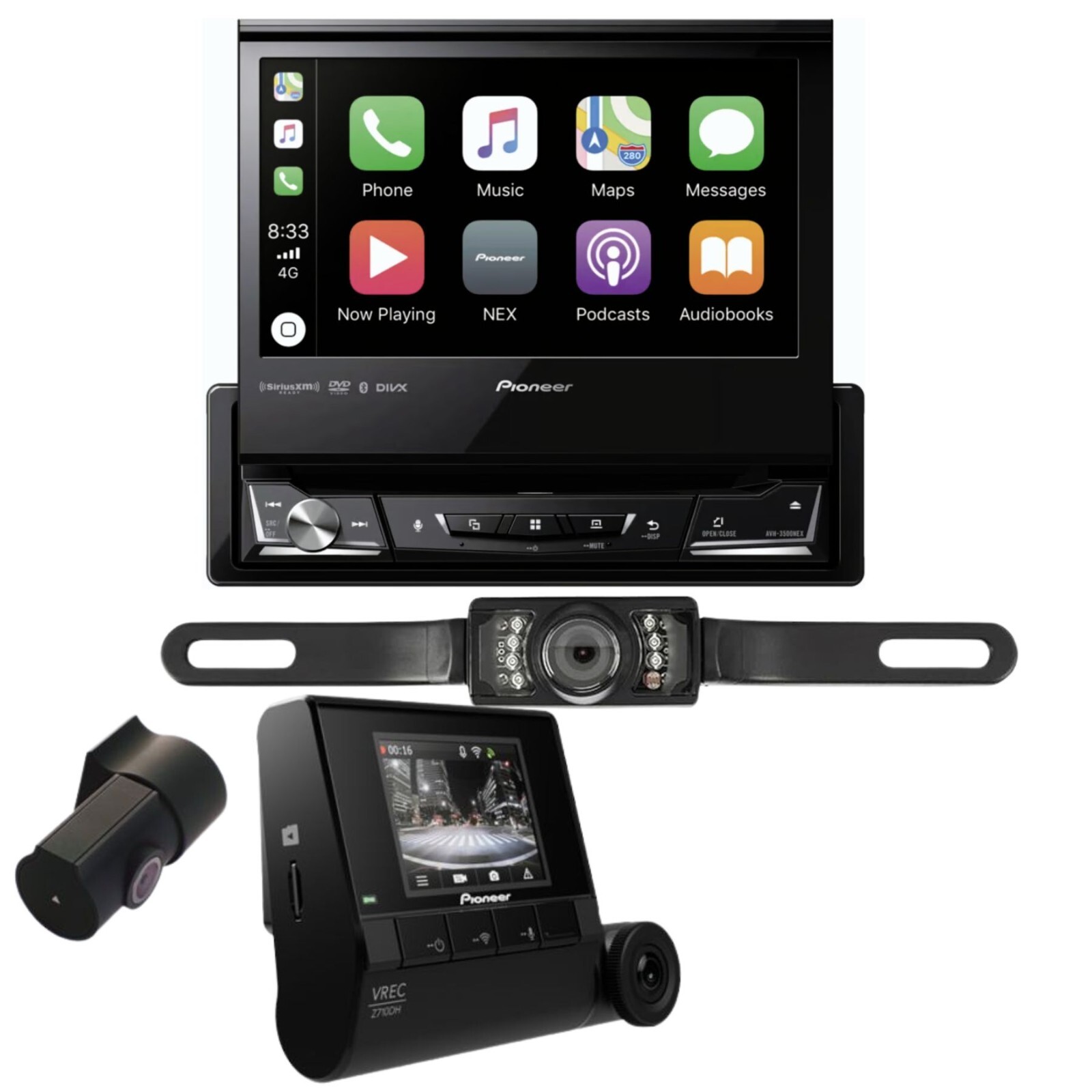 Pioneer AVH3500NEX CD/DVD Multimedia Receiver w/ HD Cam and Pioneer AVH3500NEX CD/DVD Multimedia Receiver w/ HD Cam and