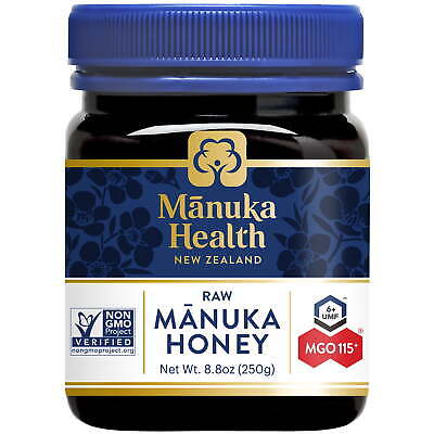 Manuka Health UMF 6+/MGO 115+ Manuka Honey 8.8oz, Superfood, %100 Raw Honey