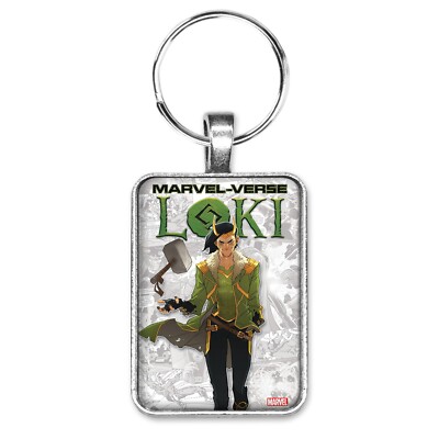 Marvel-Verse Loki Graphic Novel Cover Key Ring or Necklace Marvel Comic Jewelry