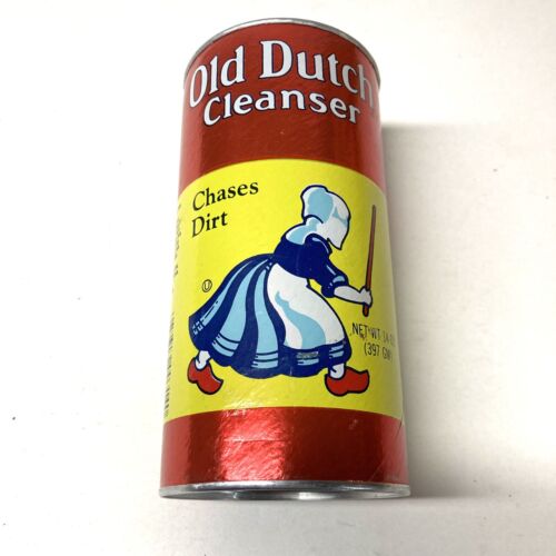 vintage OLD DUTCH CLEANSER CHASES DIRT cleaner soap 14oz Can S...