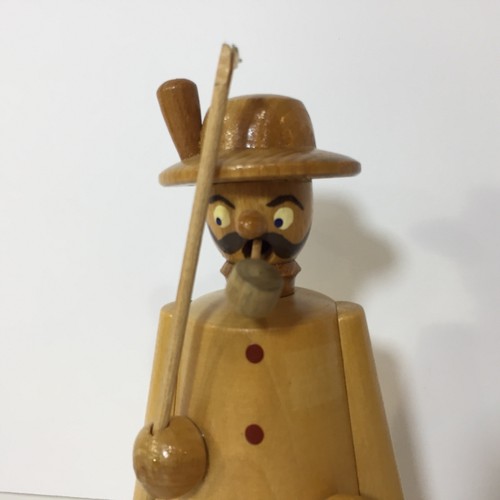 Vintage Erzgebirge Night Watchman German Wood Christmas Incense Smoker GDR