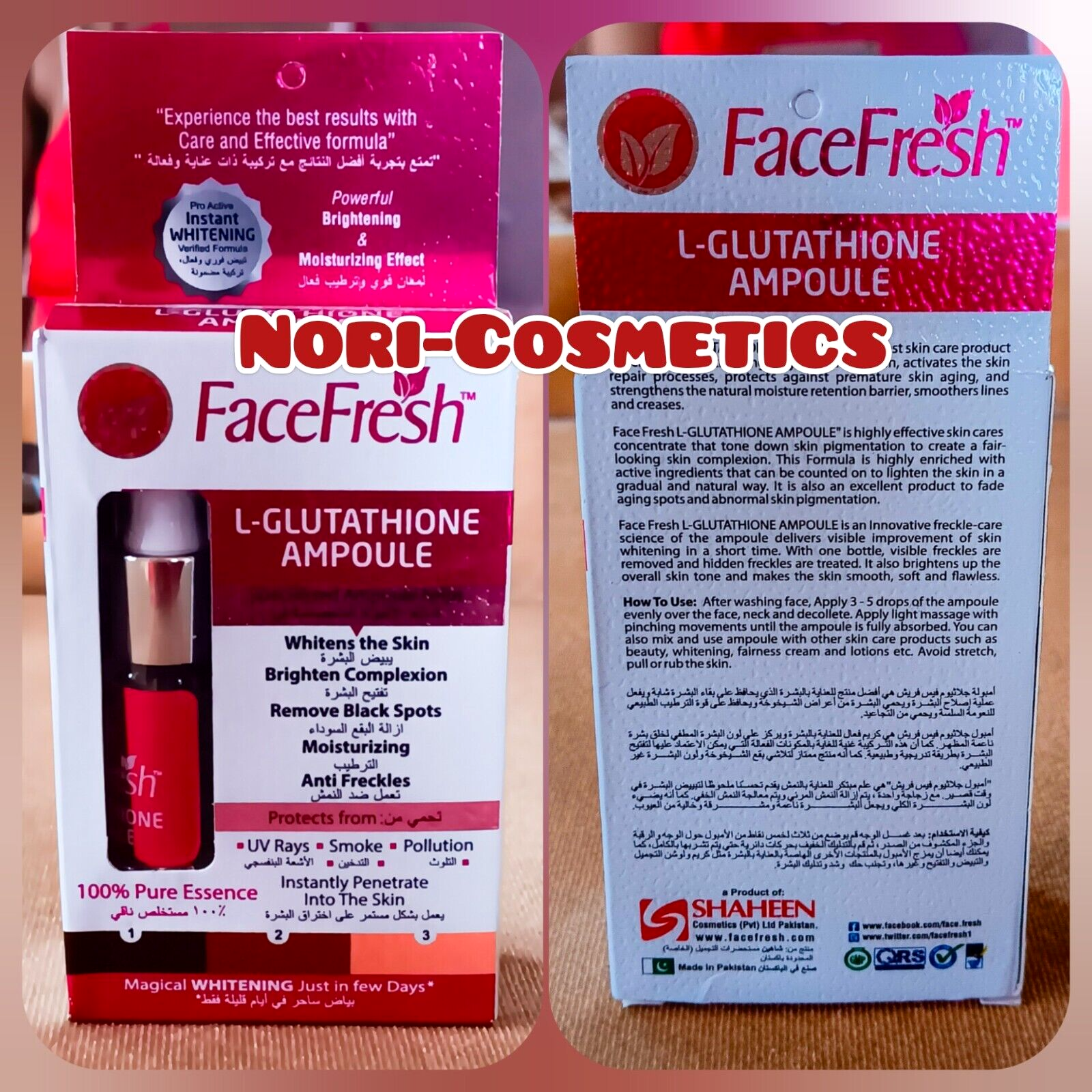 Face Fresh L-Glutathione Ampoule Pro Active High Strenght 