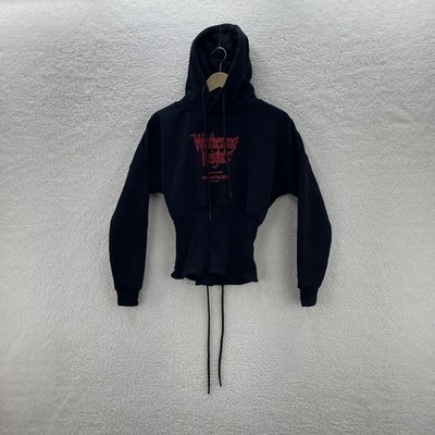 Wuthering Heights Hoodie Womens Medium Black Movie Promo Black Corset Horror