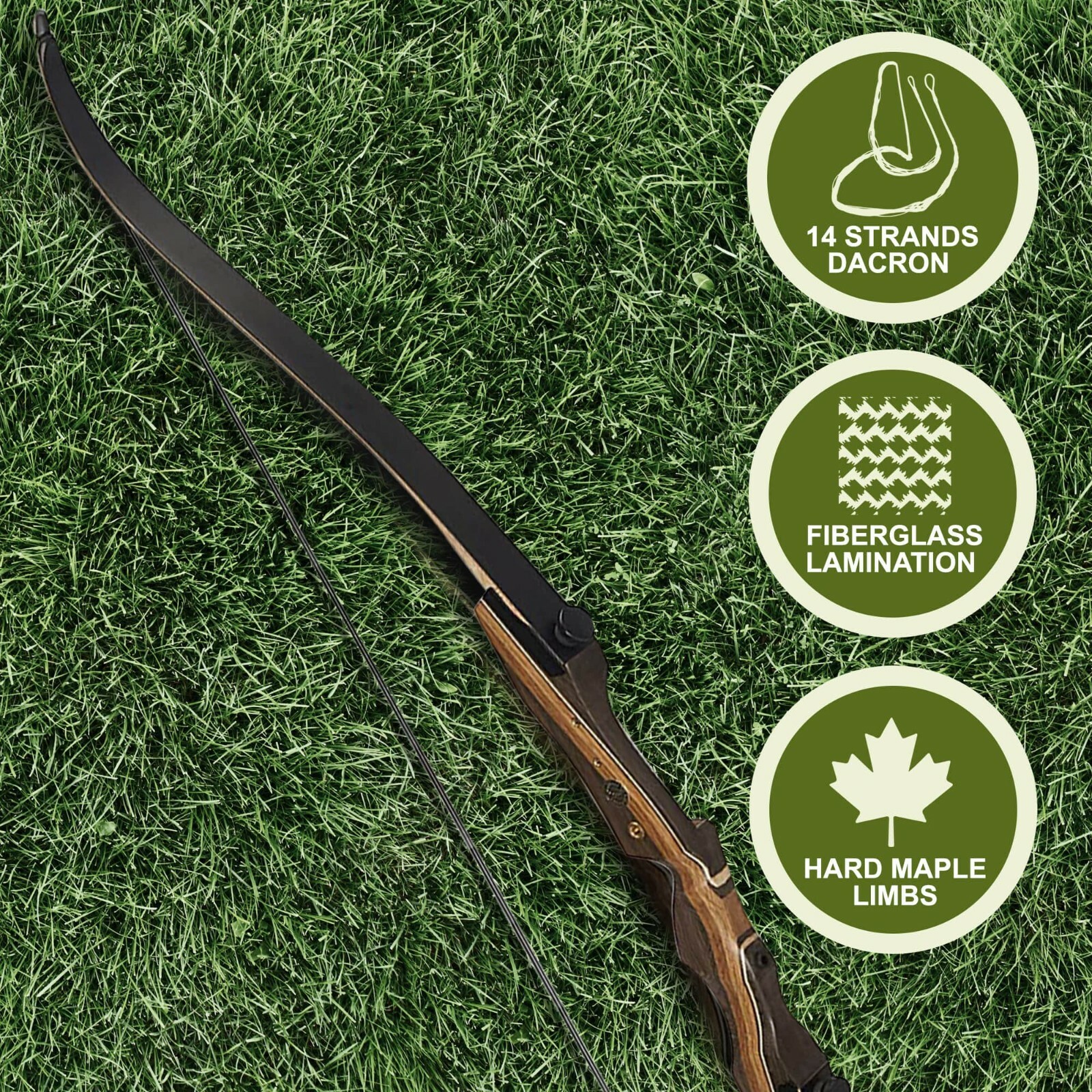 Samick Sage Recurve Bow 25-60 LB Pound Right handed take down recurve bow Used