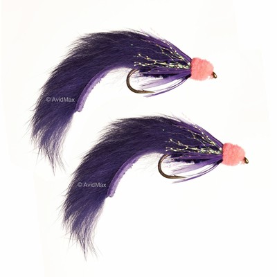 12 piece Egg sucking leech Purple Assortment Size 6