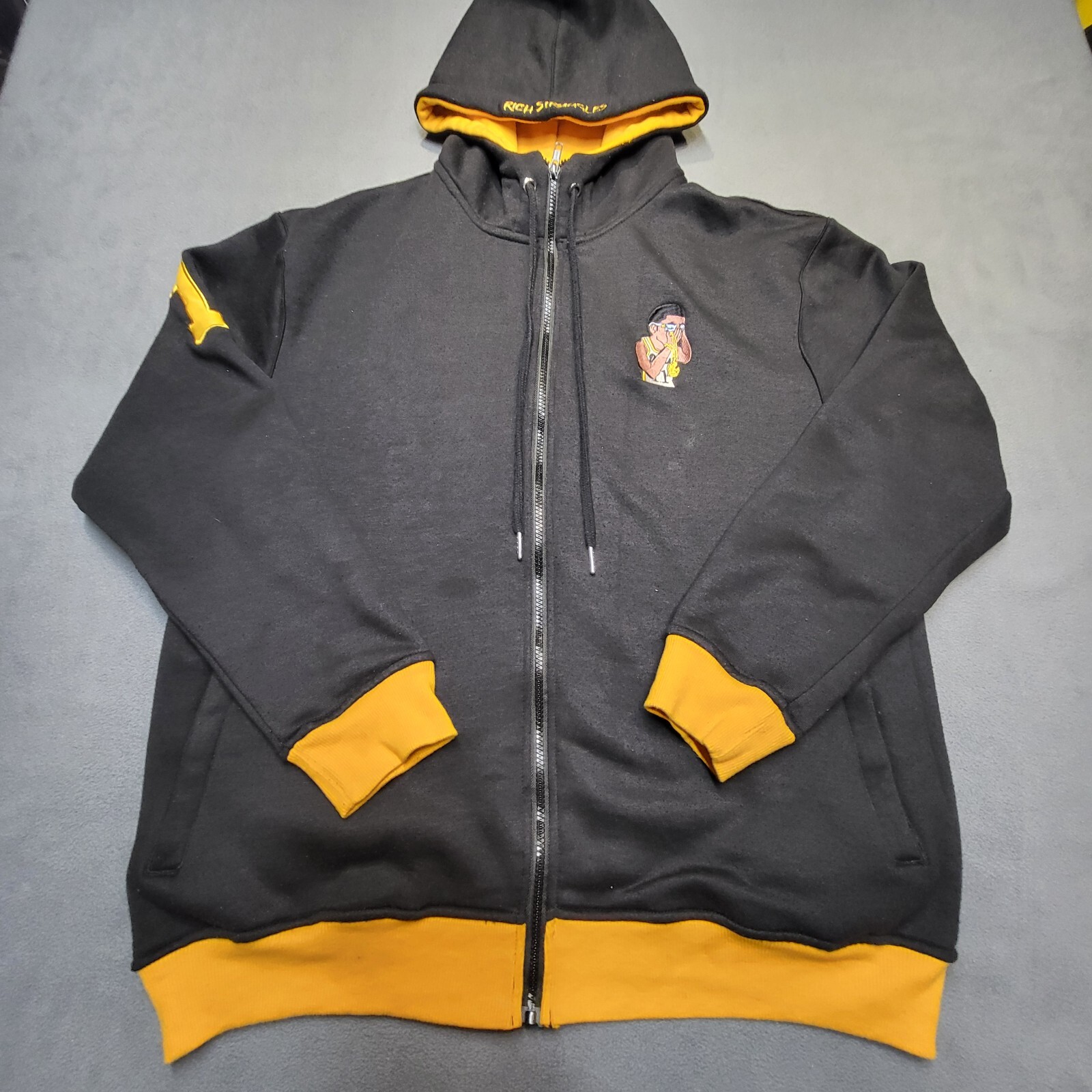 【BREATH】 NEWRICH WIDE ZIP UP HOODIE NEWRICH WIDE ZIP UP HOODIE / BLACK – BREATH - サイズ 着丈
