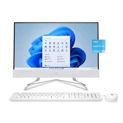 HP 22'' All-In-One Desktop Computer Pentium Silver 3.2GHz 4GB 128GB SSD Win11