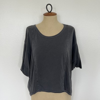 Splendid Women s Crop Top Gray Size S