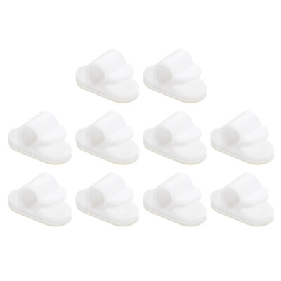 Adjustable Cable Clips, 100pcs 7.1mm/0.28'' Self-Adhesive Cable Clamp Wire, White