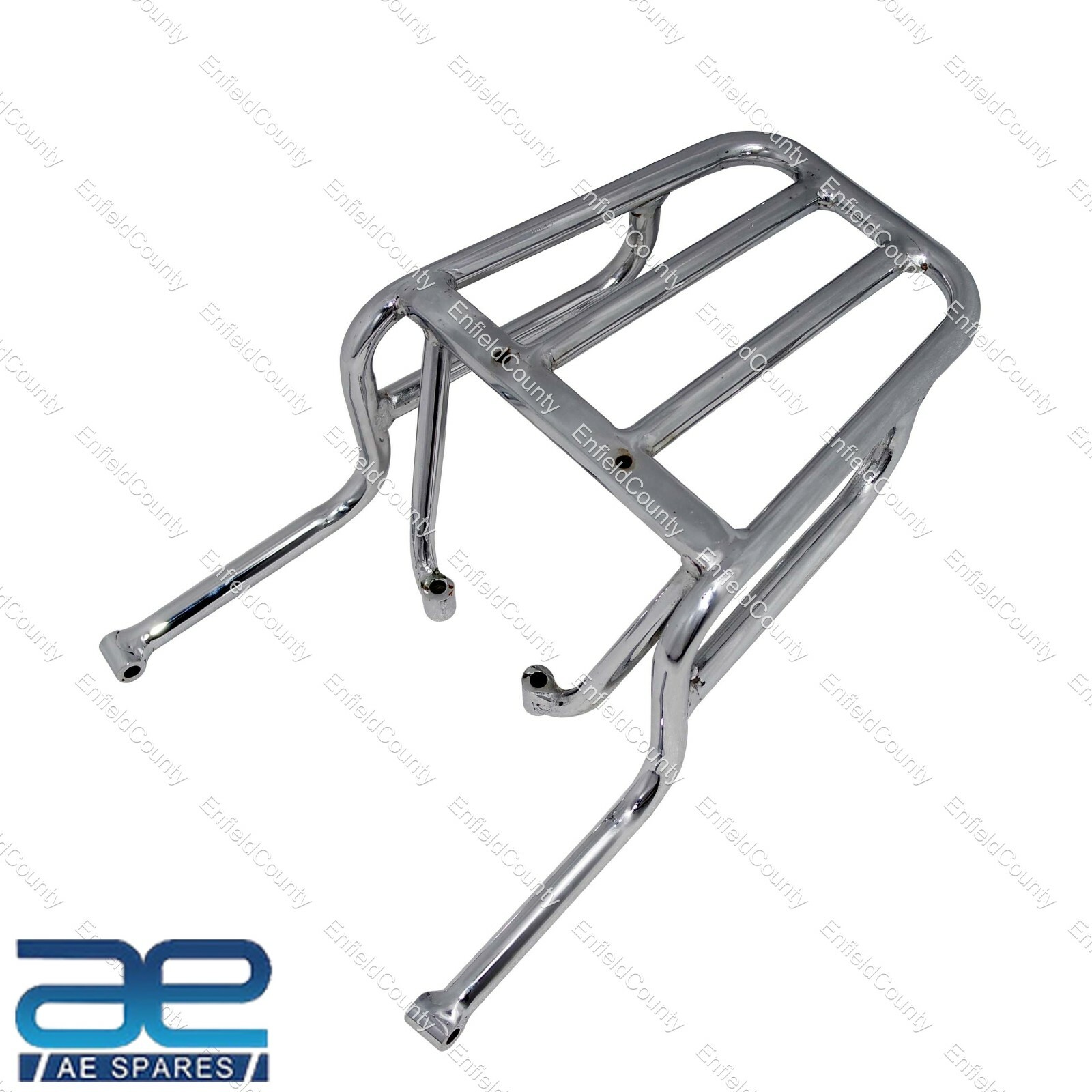 For Royal Enfield Himalayan 411CC Chrome Rear Luggage Rack Carrier Grab Rail 
