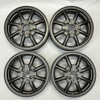 RS Watanabe F8F Type 15x4.5J ET +45 4H-100 Gunmetal Black 4 Pcs Set IN STOCK
