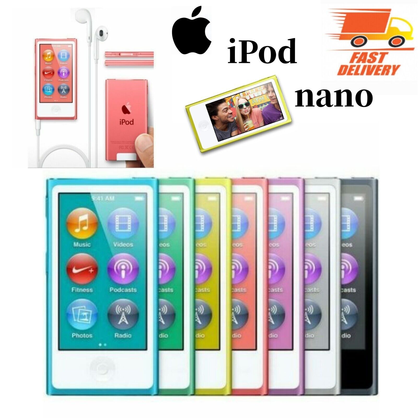 New, Apple iPod nano 7th 8th Generation (16GB) - Sealed Box