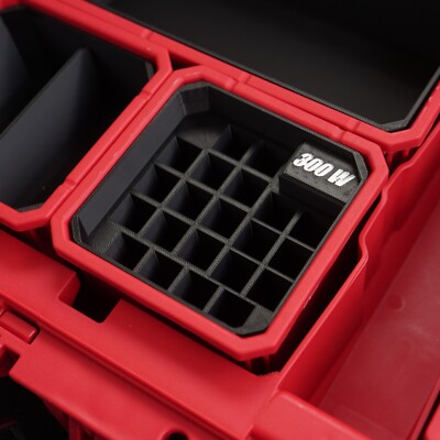 Milwaukee Packout Bin Insert for 300 Win - Ammo Box Organizer Storage
