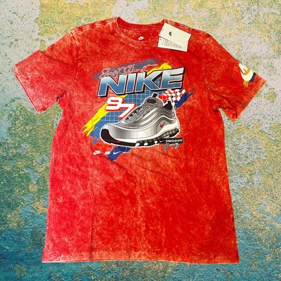 Nike Tie Dye Air Max97 NSW Swoosh Racing Tee. Men Size Large (DR8000-657) Rare