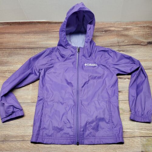 Columbia Youth Girls Size XS Waterproof Rain Jacket Purple
