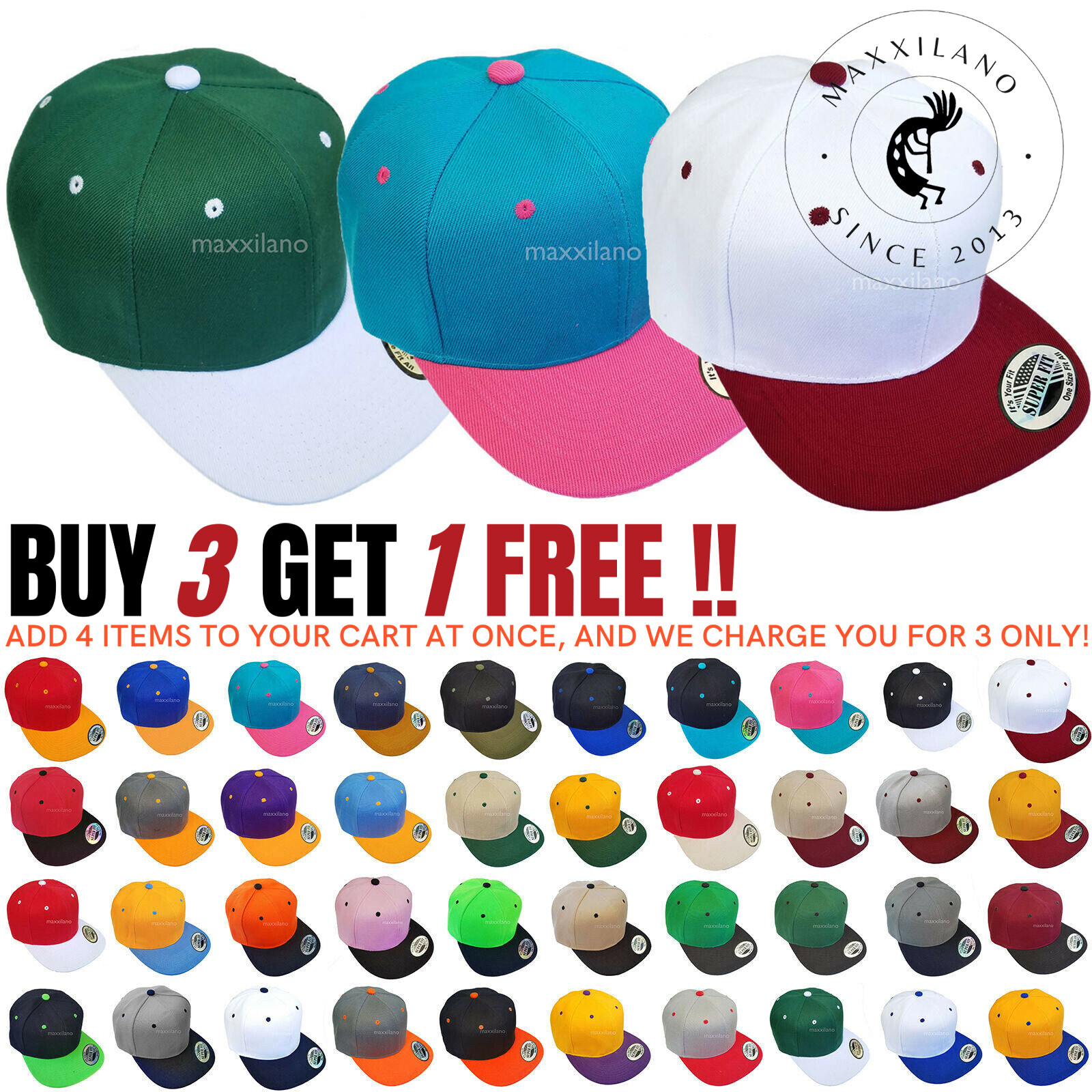 Hip-hop Solid Baseball Cap Men Plain Adjustable Army Hats Women