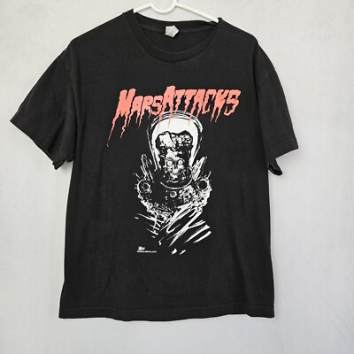 Mars Attacks Sci Fi T Shirt ALstyle Men Large L 100% Cotton