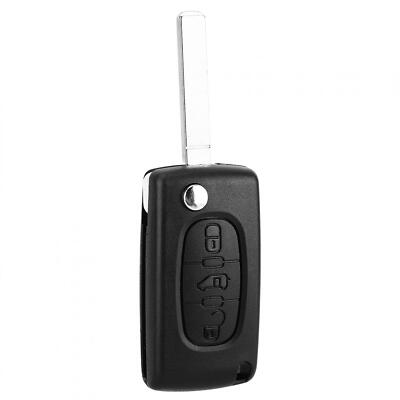 3 Button Flip Car Key Fob Case + Blade For Citroen Berlingo  Partner