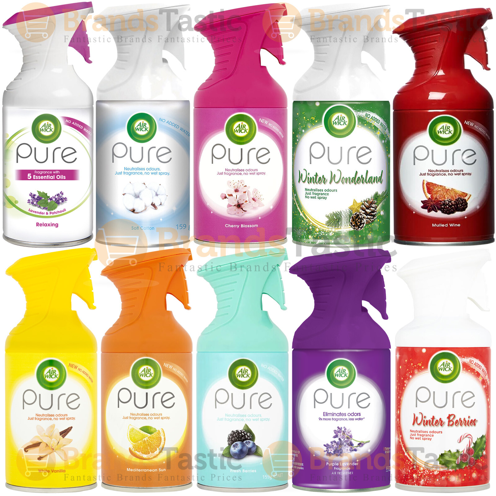 6 x AIR WICK AIRWICK PURE HOME LIVING 