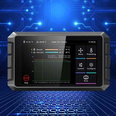 For 3D Printer Ender 3 V2 S1 PRO	12V 3D Sonic Pad Multi Touch Screen 