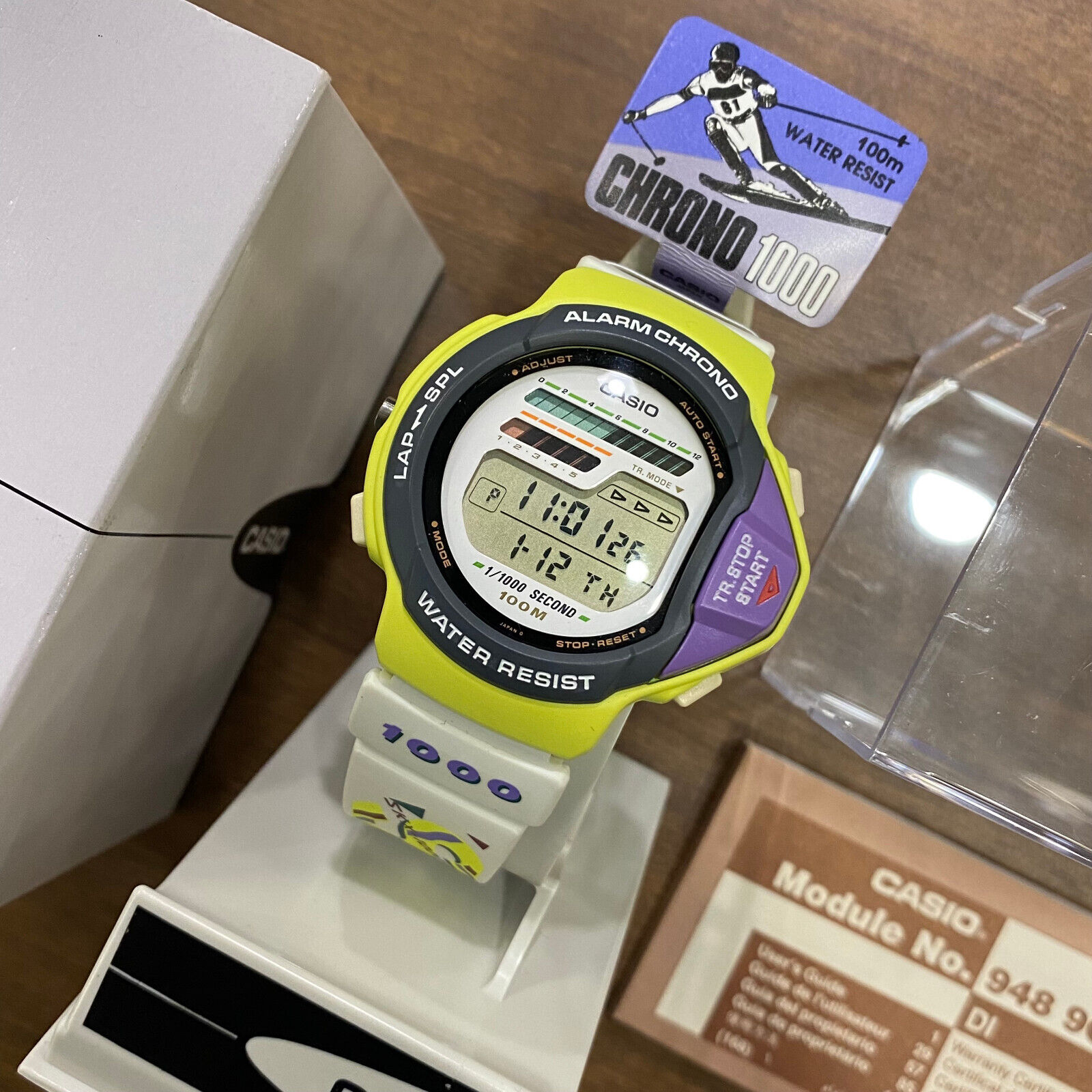 CASIO SKX-1000 Chronograph 1/1000 sec 1992 Rare Vintage CASIO SKX-1000 Chronograph 1/1000 sec 1992 Rare Vintage