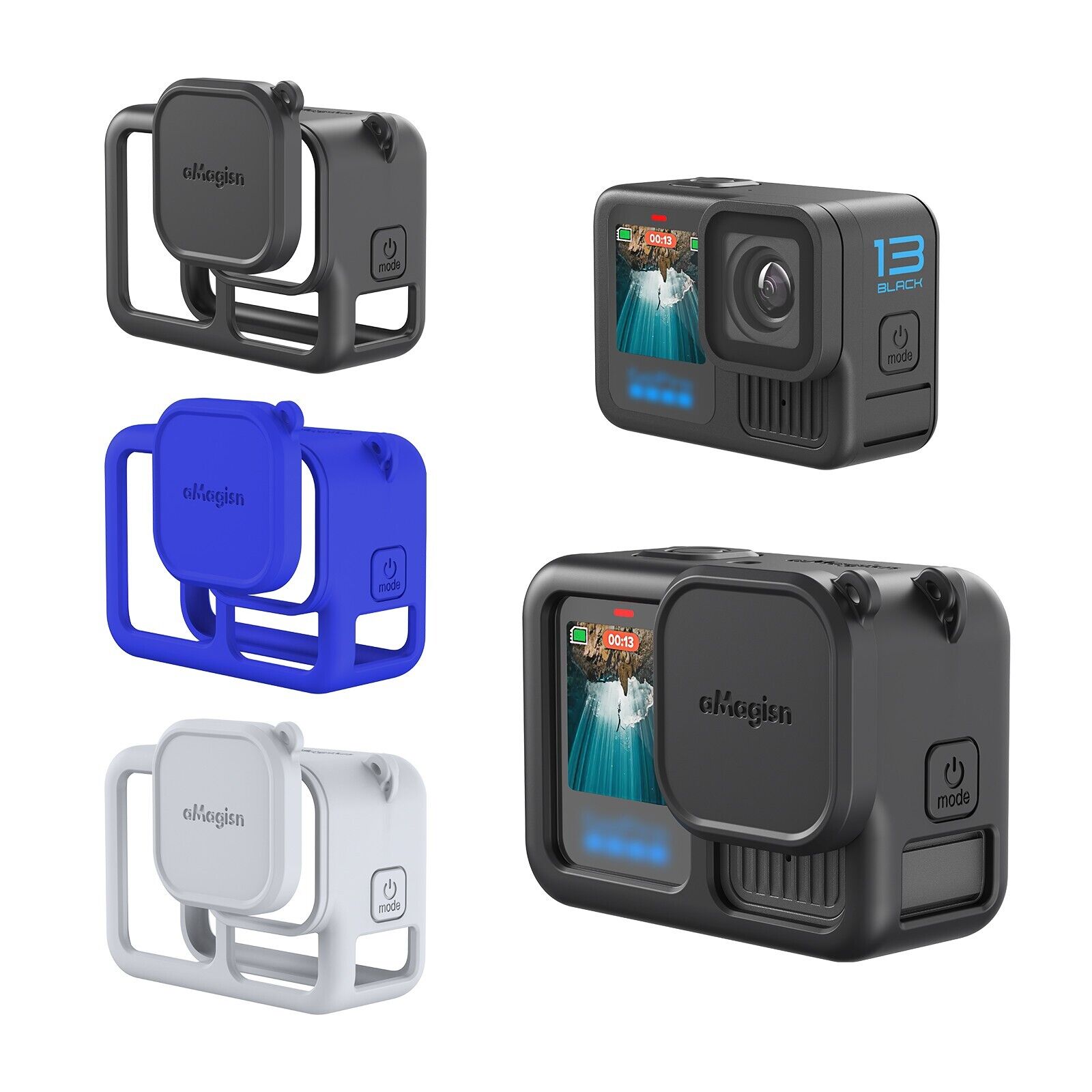 Silicone Protective Case for GoPro Hero 13, Reserved Function Ports Lens Guards | eBay Silicone Protective Case for GoPro Hero 13, Reserved Function Ports Lens Guards | eBay